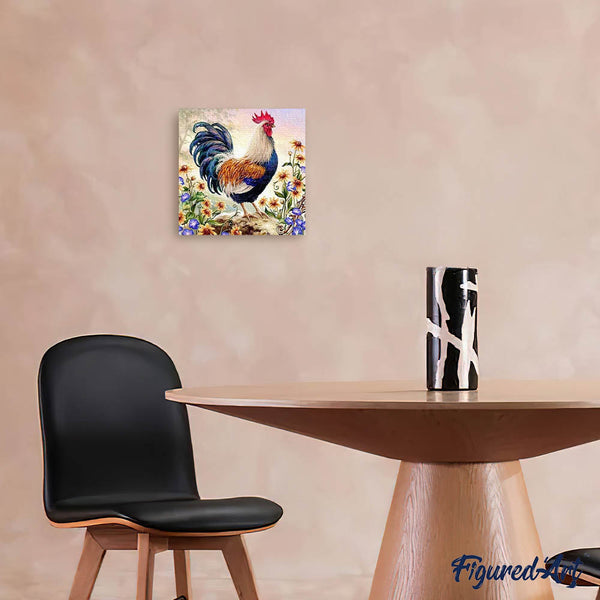 Diamond Painting - Hen and Flowers