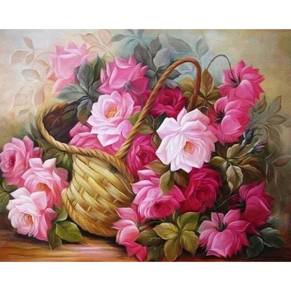 Diamond Painting - Roses in a Basket