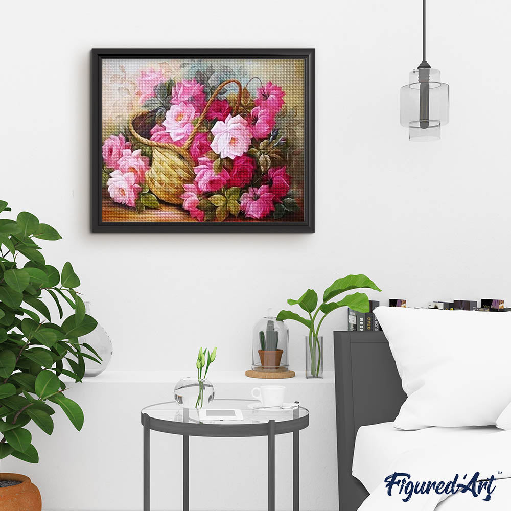 Diamond Painting - Roses in a Basket