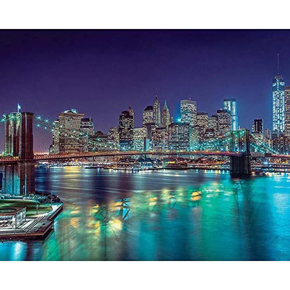Diamond Painting - River and skyscrapers
