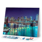 Diamond Painting - River and skyscrapers