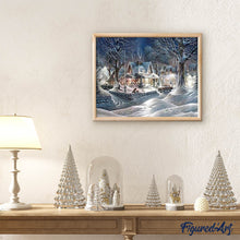 Load image into Gallery viewer, Diamond Painting - Homes during Winter