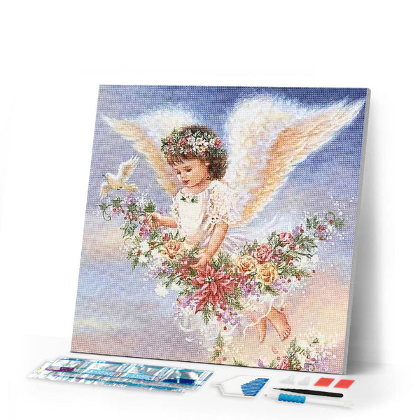 Diamond Painting | Diamond Painting - Little Angel | Diamond Painting Religion religion | FiguredArt