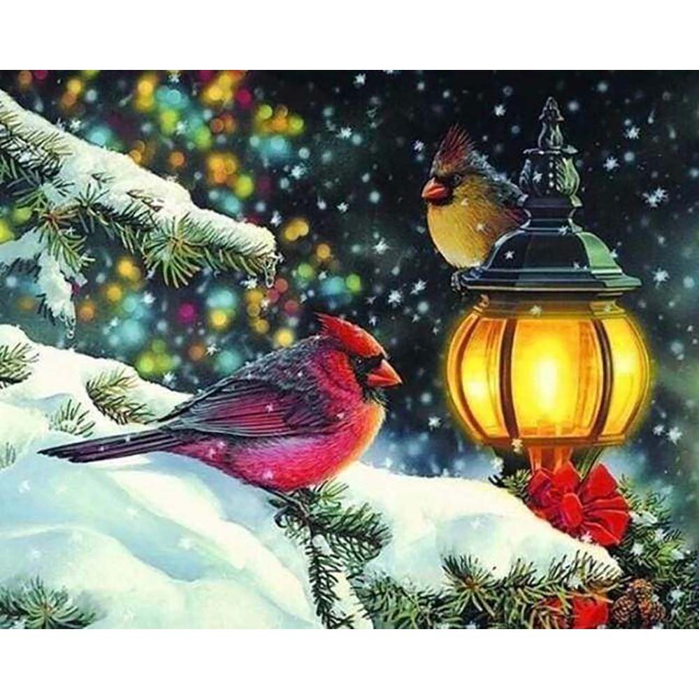 Diamond Painting - Birds and Lantern