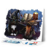 Diamond Painting | Diamond Painting - Cat Sorcerer | animals cats Diamond Painting Animals | FiguredArt