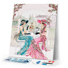 Load image into Gallery viewer, Diamond Painting - Women enjoying Tea
