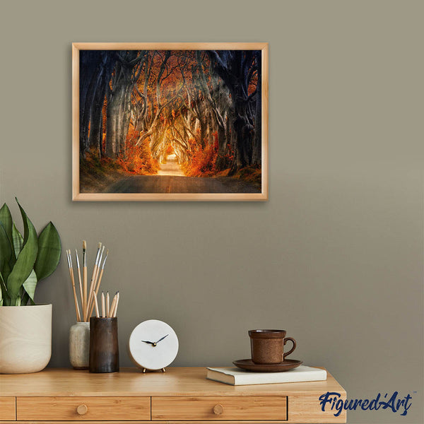 Diamond Painting - Forest road