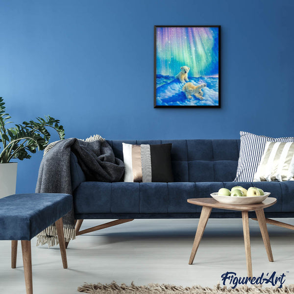 Diamond Painting - Bears and Northern Lights