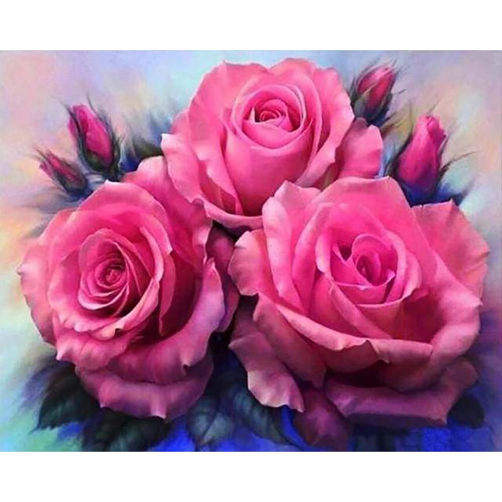 Diamond Painting - Three Roses blooming