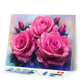 Diamond Painting | Diamond Painting - Three Roses blooming | animals Diamond Painting Animals | FiguredArt