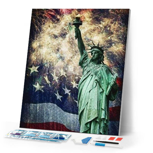 Diamond Painting | Diamond Painting - Statue of Liberty | cities Diamond Painting Cities | FiguredArt