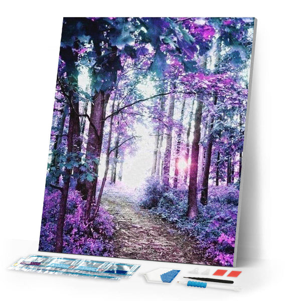 Diamond Painting | Diamond Painting - Colorful Forest | Diamond Painting Landscapes landscapes | FiguredArt