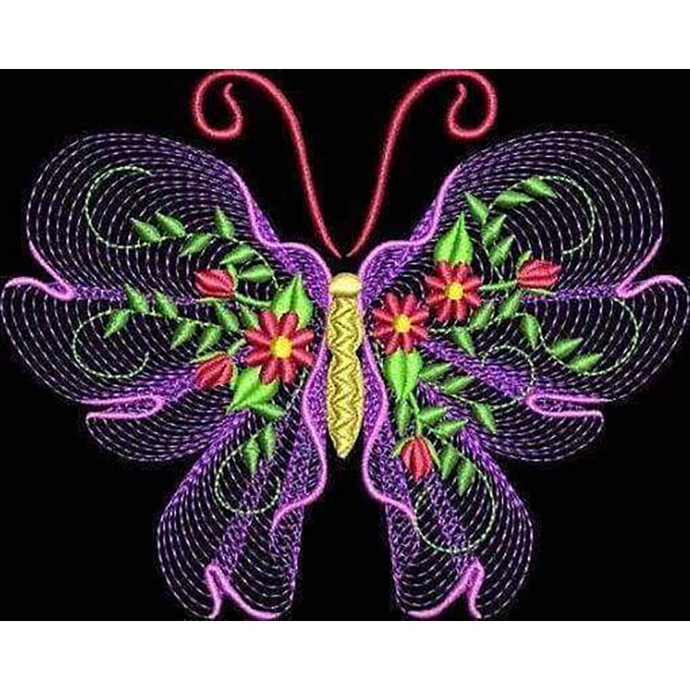 Diamond Painting - Butterfly abstract