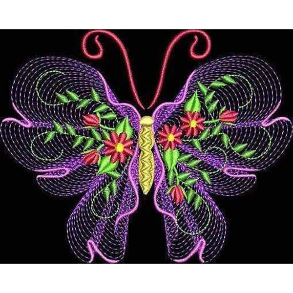 Diamond Painting - Butterfly abstract