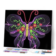 Load image into Gallery viewer, Diamond Painting - Butterfly abstract