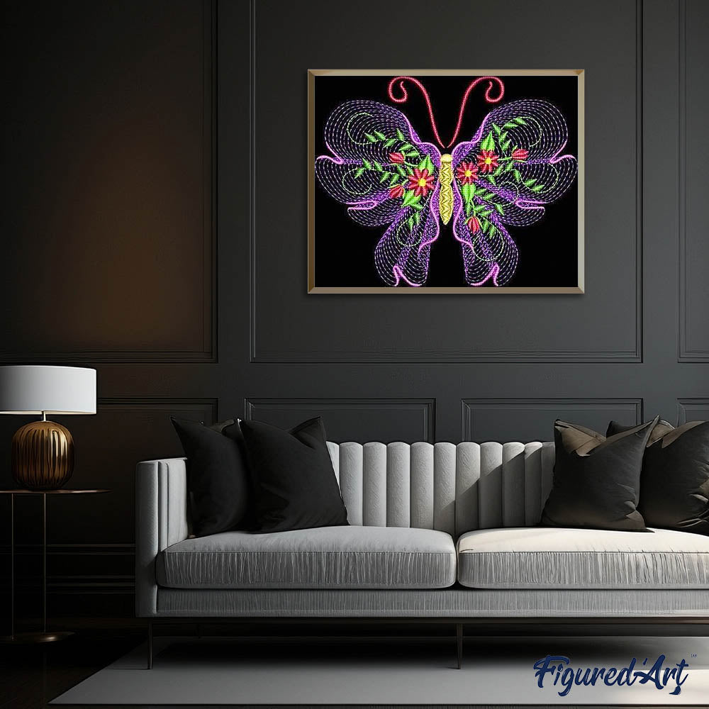 Diamond Painting - Butterfly abstract