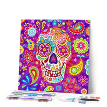 Load image into Gallery viewer, Diamond Painting - Psychedelic Skull