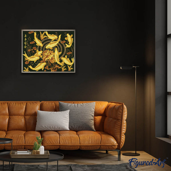 Diamond Painting - Golden Koi carp