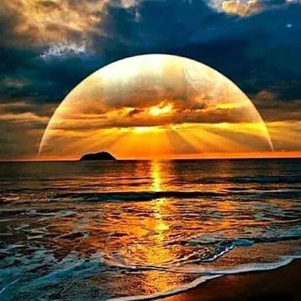 Diamond Painting - Sunset at Sea