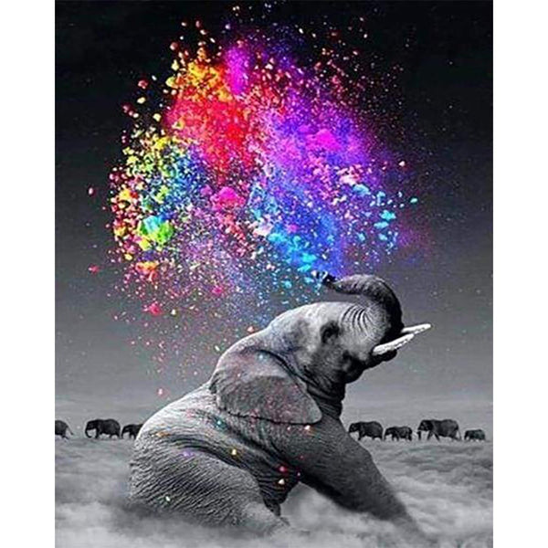 Diamond Painting - Elephant and Colors