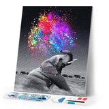 Diamond Painting | Diamond Painting - Elephant and Colors | animals Diamond Painting Animals elephants | FiguredArt