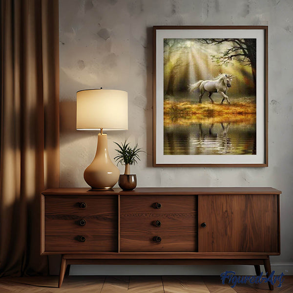 Diamond Painting - Unicorn on the Water's Edge