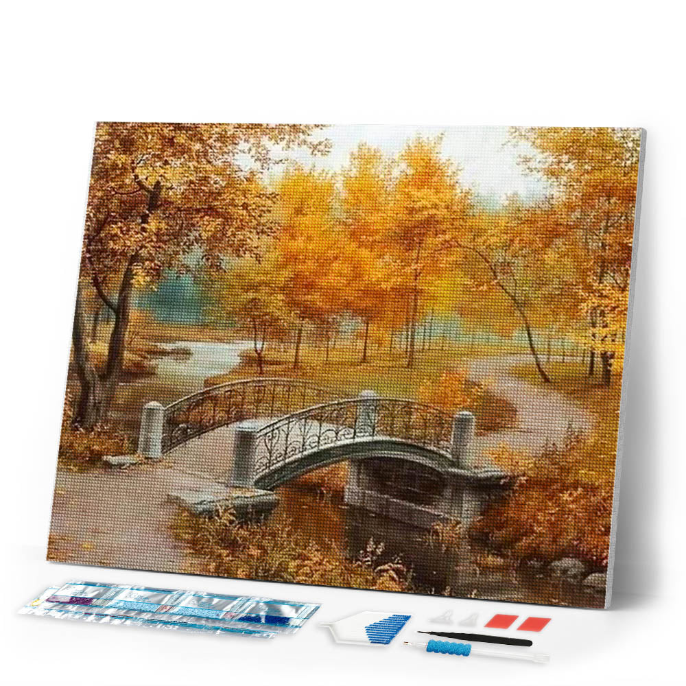 Diamond Painting | Diamond Painting - Autumn Landscape | Diamond Painting Landscapes landscapes | FiguredArt
