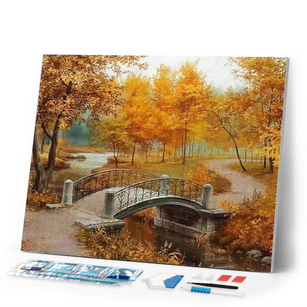 Diamond Painting | Diamond Painting - Autumn Landscape | Diamond Painting Landscapes landscapes | FiguredArt