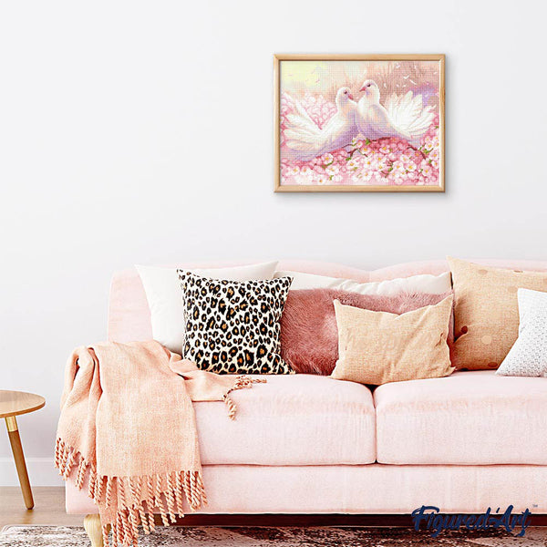 Diamond Painting - Couple of Doves