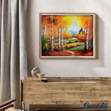 Load image into Gallery viewer, Diamond Painting - Birches in Autumn