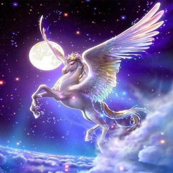 Diamond Painting - Unicorn and Moon