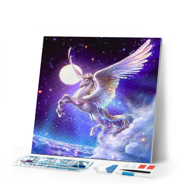 Diamond Painting | Diamond Painting - Unicorn and Moon | animals Diamond Painting Animals Diamond Painting Landscapes landscapes unicorns |