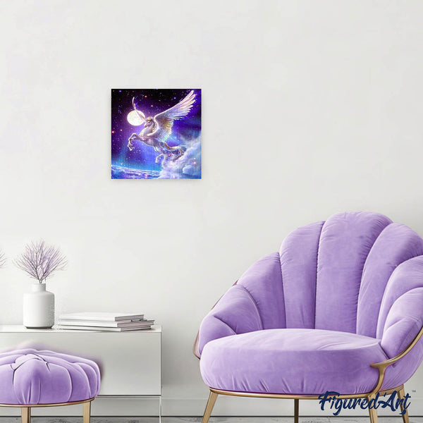 Diamond Painting - Unicorn and Moon