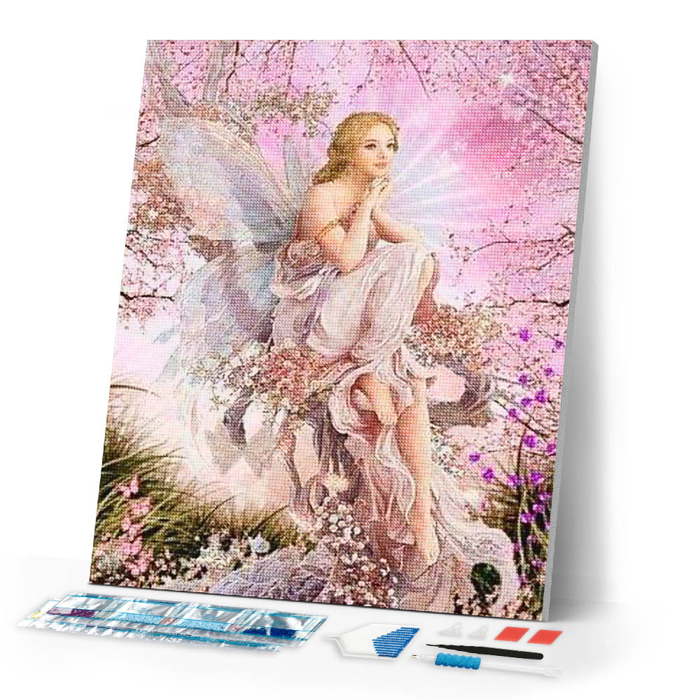 Diamond Painting | Diamond Painting - Pretty Fairy | Diamond Painting Romance romance | FiguredArt