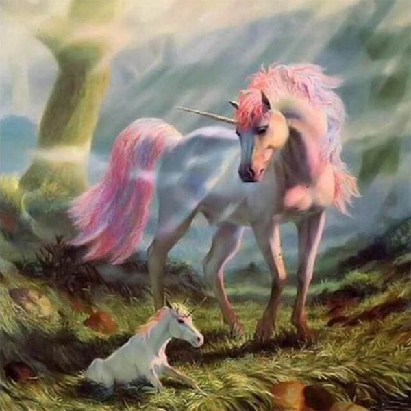 Diamond Painting - Unicorn and Baby
