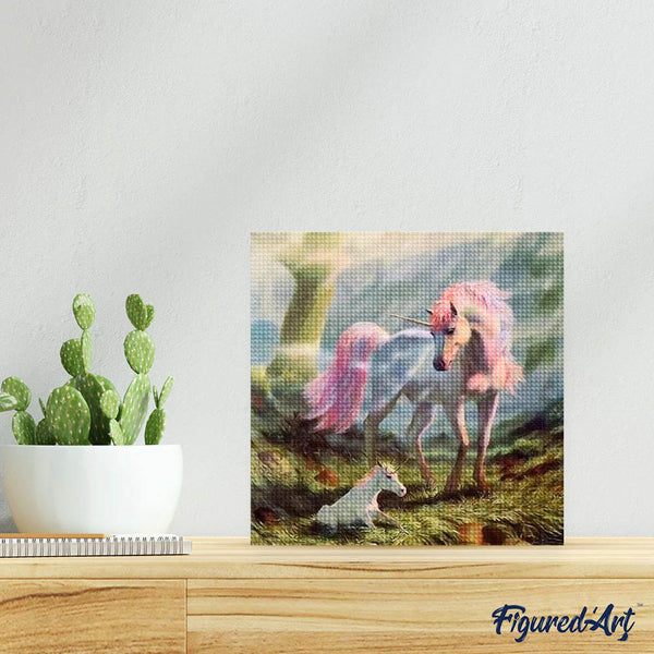 Diamond Painting - Unicorn and Baby