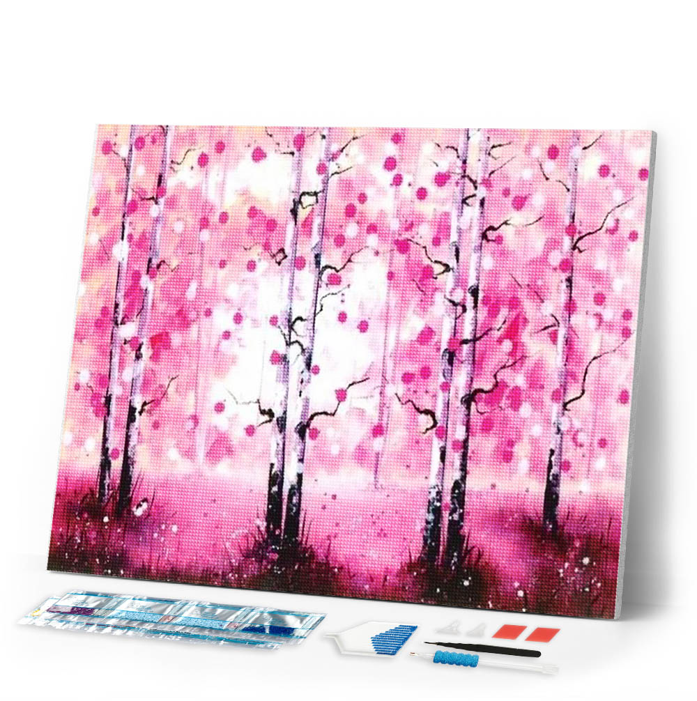 Diamond Painting | Diamond Painting - Leafless trees | Diamond Painting Landscapes landscapes trees | FiguredArt