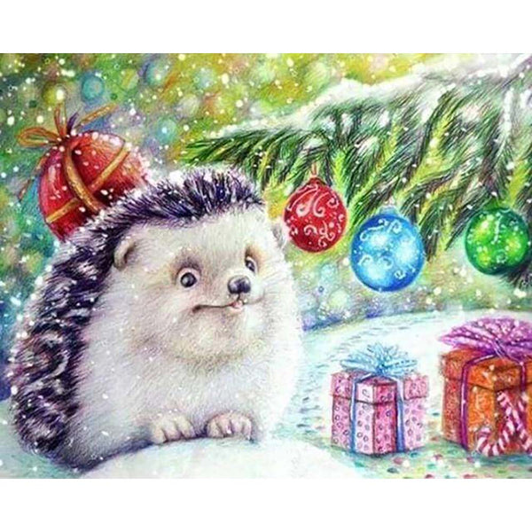 Diamond Painting - Hedgehog and Gifts