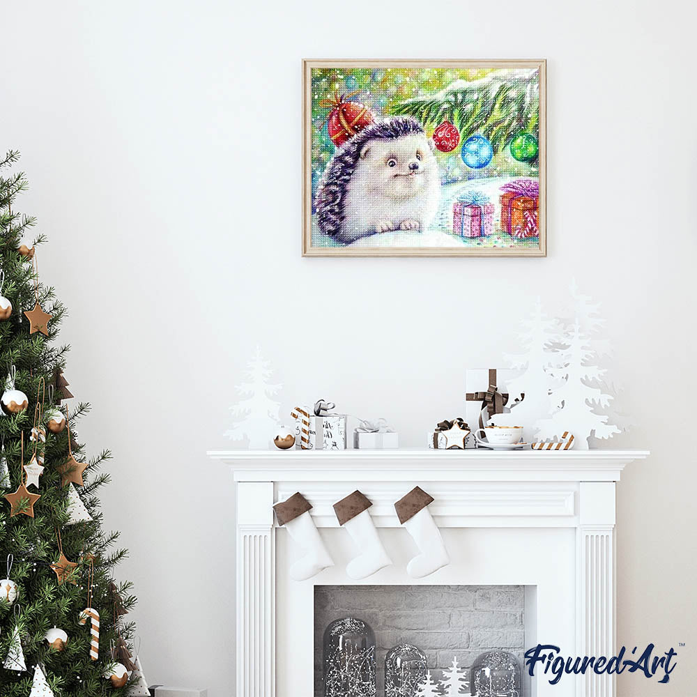 Diamond Painting - Hedgehog and Gifts