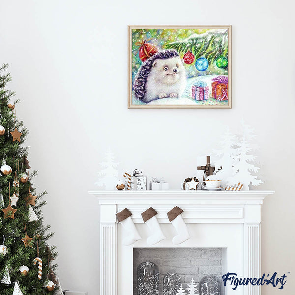 Diamond Painting - Hedgehog and Gifts