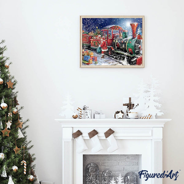 Diamond Painting - Santa Claus and Train