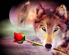 Load image into Gallery viewer, Diamond Painting | Diamond Painting - Romantic Wolf | animals Diamond Painting Animals Diamond Painting Romance rabbits romance | FiguredArt