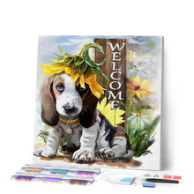Load image into Gallery viewer, Diamond Painting - Welcome Dog