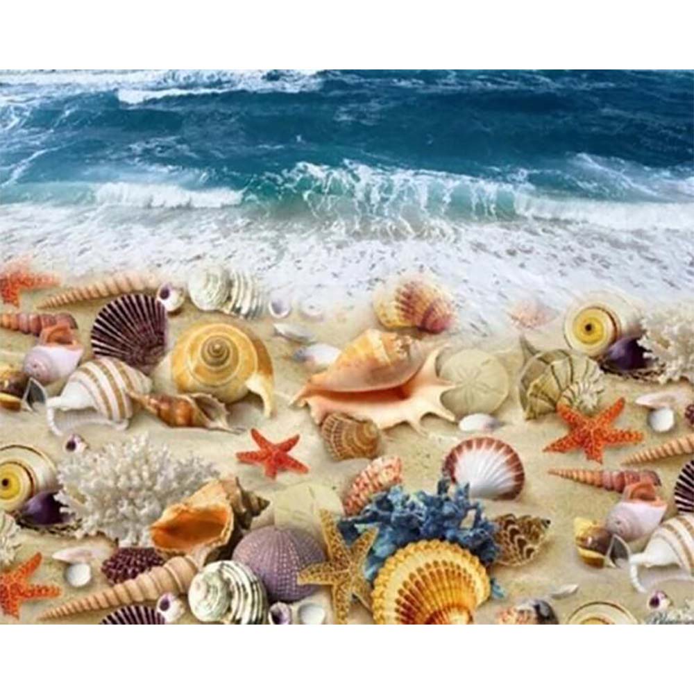 Diamond Painting - Beach and Shellfish