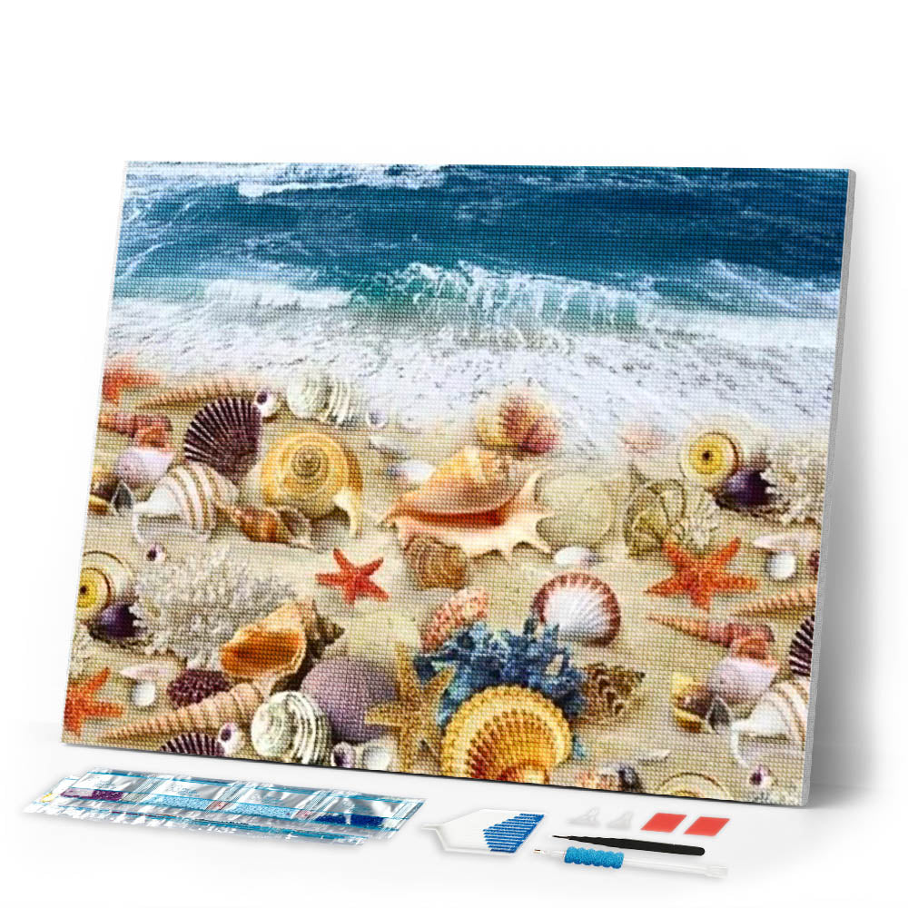 Diamond Painting | Diamond Painting - Beach and Shellfish | animals Diamond Painting Animals Diamond Painting Landscapes landscapes |