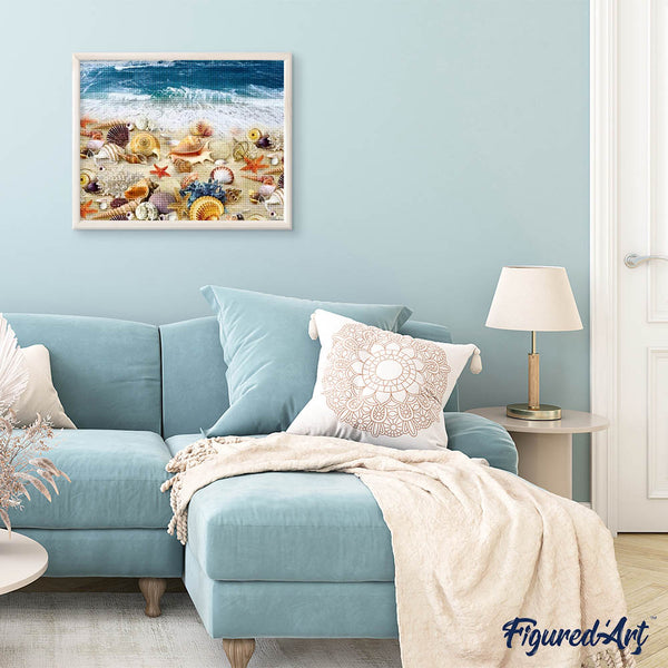 Diamond Painting - Beach and Shellfish