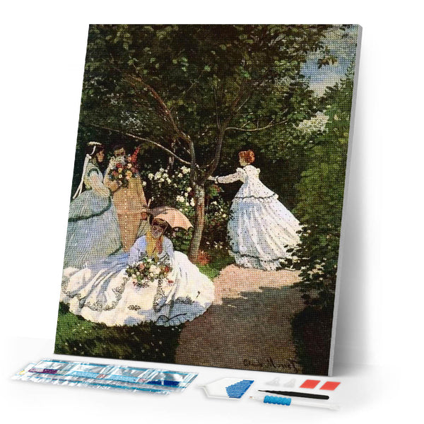 Diamond Painting | Diamond Painting - Courtesans in the Garden | Diamond Painting Romance romance | FiguredArt