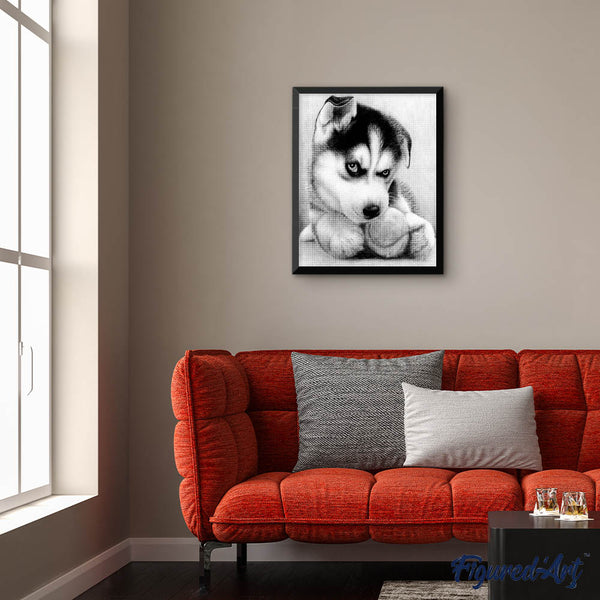 Diamond Painting - Small Husky Player