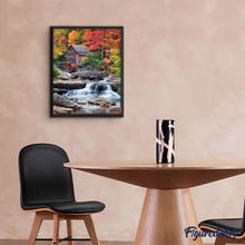 Load image into Gallery viewer, Diamond Painting - Mountain Cabin and Cascade