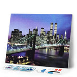 Diamond Painting | Diamond Painting - New York Bridge | cities Diamond Painting Cities | FiguredArt